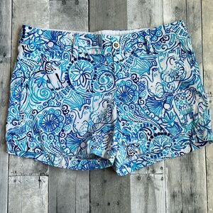 Lilly Pulitzer shorts blue white size 8 The Callahan
